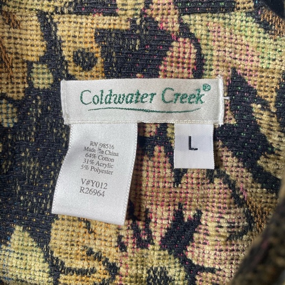 Coldwater Creek Brocade Floral Patterned Jacket - Picture 6 of 11